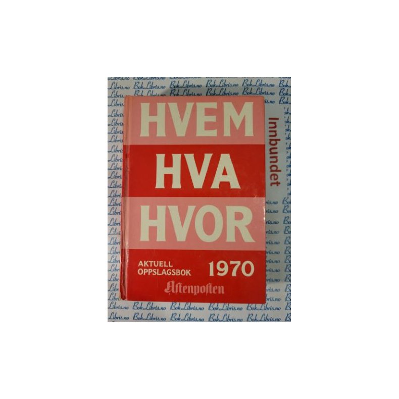 Hvem Hva Hvor 1970