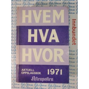 Hvem Hva Hvor 1971