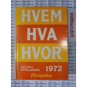 Hvem Hva Hvor 1972