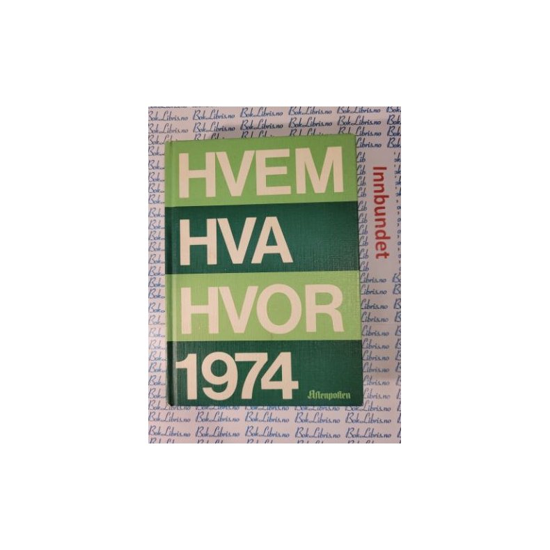 Hvem Hva Hvor 1974