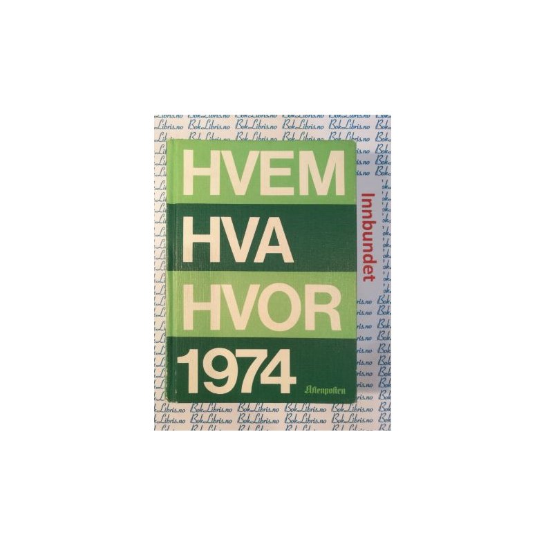 Hvem Hva Hvor 1974