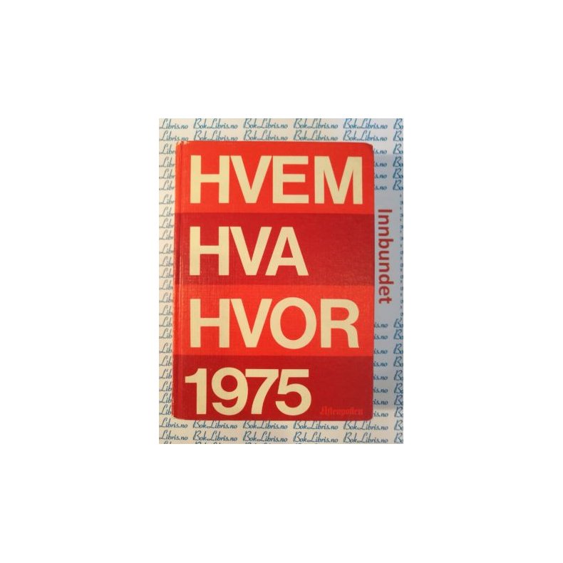 Hvem Hva Hvor 1975.