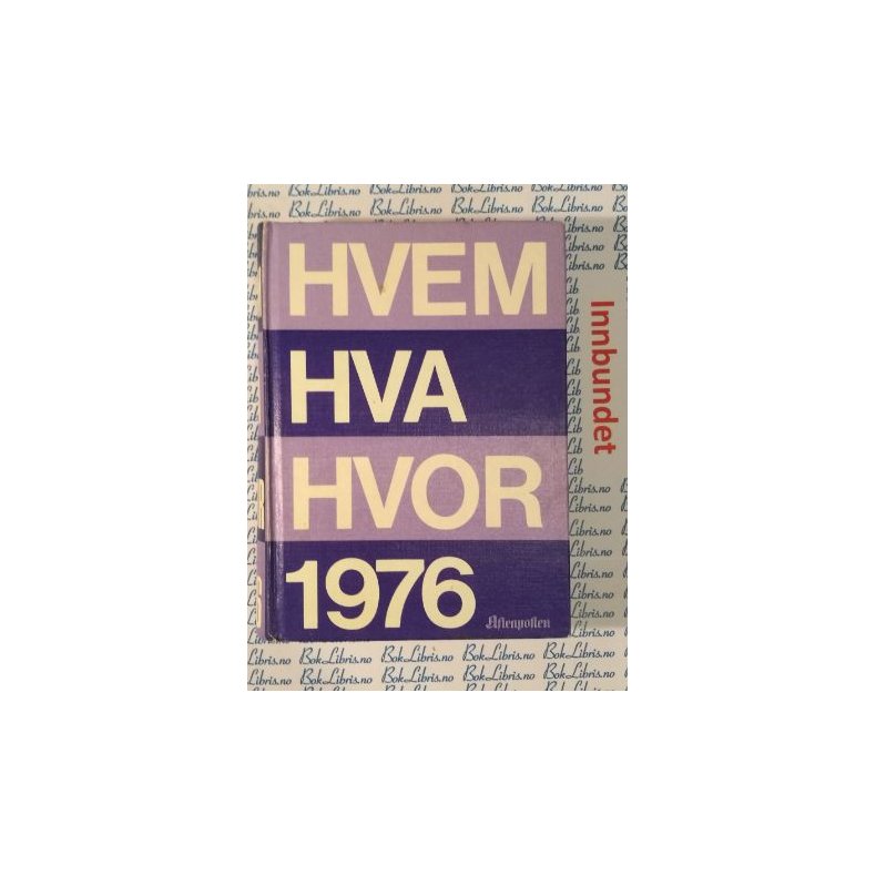 Hvem Hva Hvor 1976