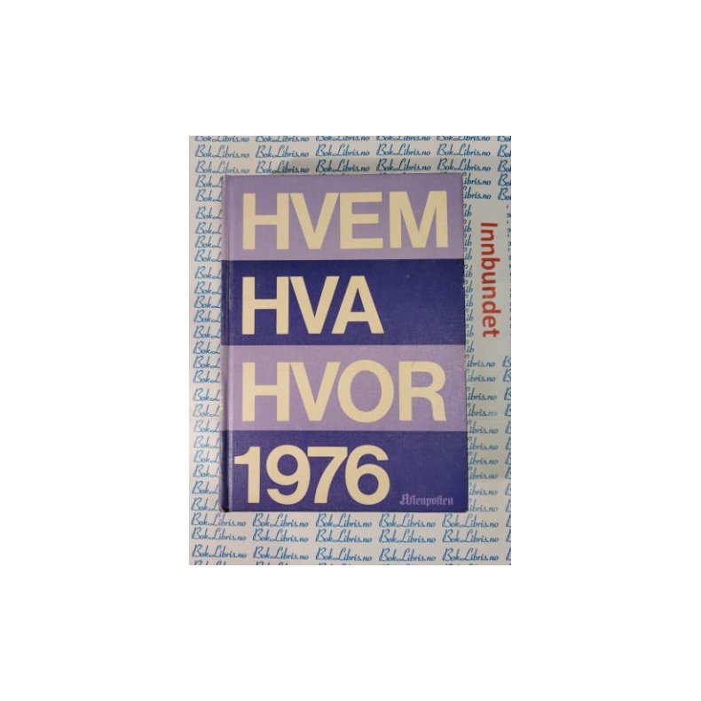 Hvem Hva Hvor 1976