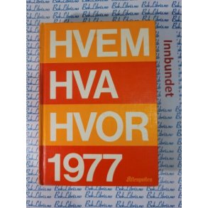 Hvem Hva Hvor 1977
