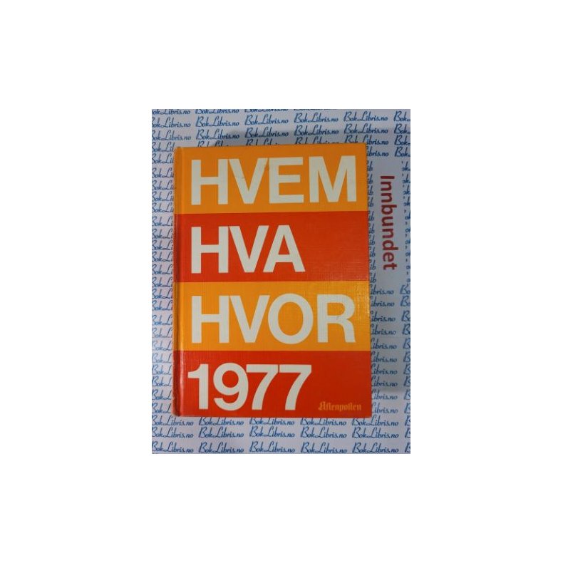 Hvem Hva Hvor 1977