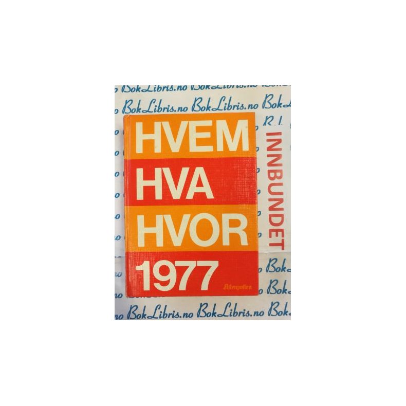 Hvem Hva Hvor 1977 (I)