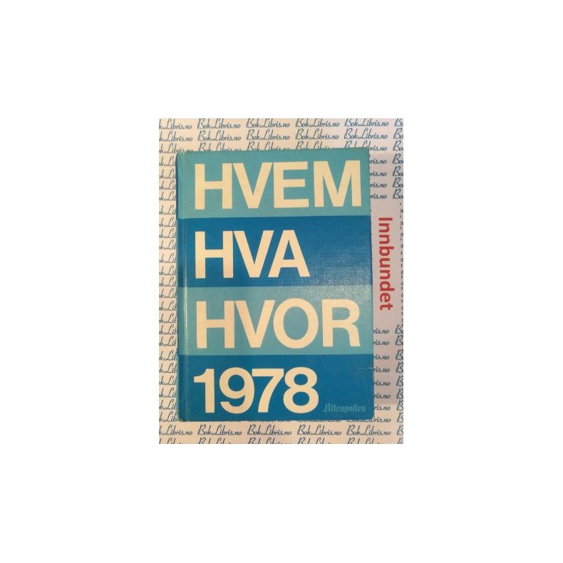 Hvem Hva Hvor 1978