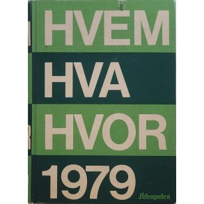 Hvem Hva Hvor 1979 (Innb.)