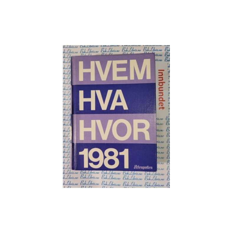 Hvem Hva Hvor 1981