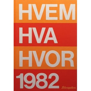 Hvem Hva Hvor 1982