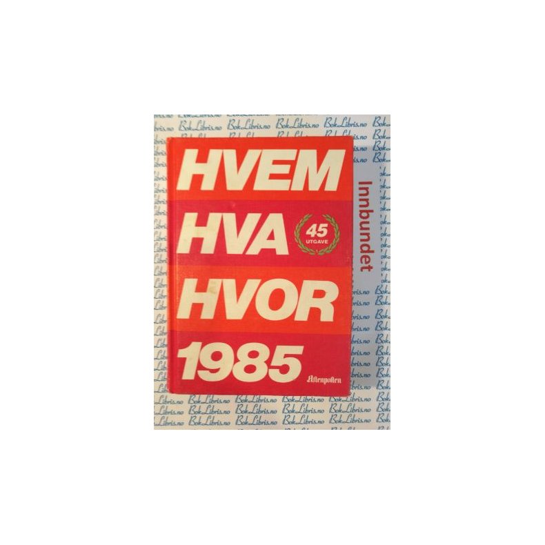 Hvem Hva Hvor 1985