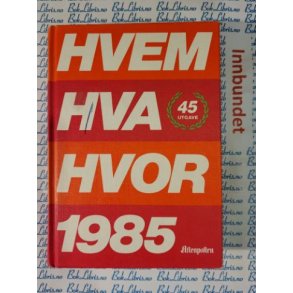 Hvem Hva Hvor 1985