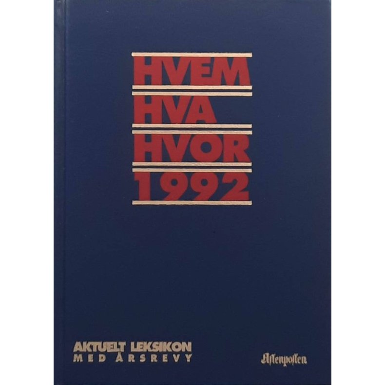Hvem Hva Hvor 1992