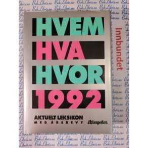 Hvem Hva Hvor 1992