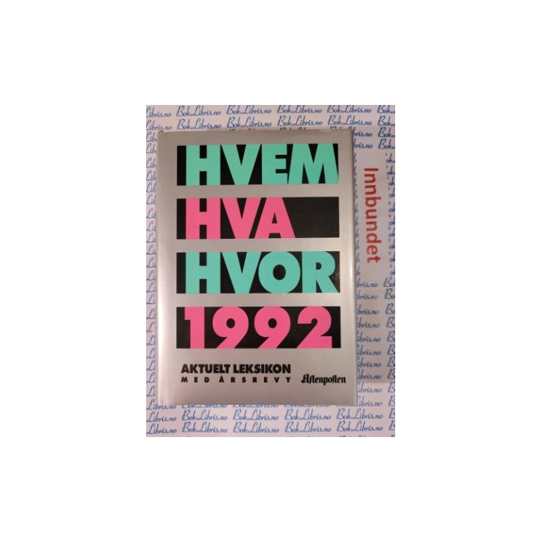 Hvem Hva Hvor 1992