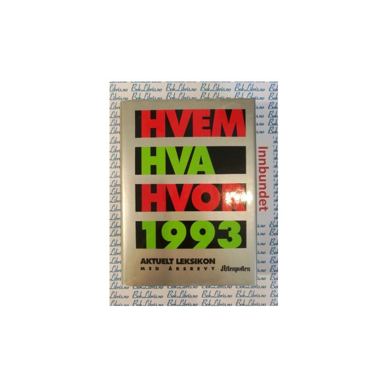 Hvem Hva Hvor 1993
