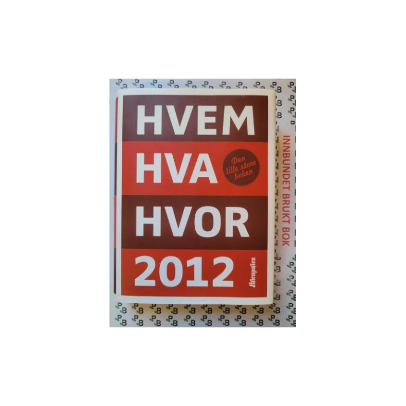 Hvem Hva Hvor 2012