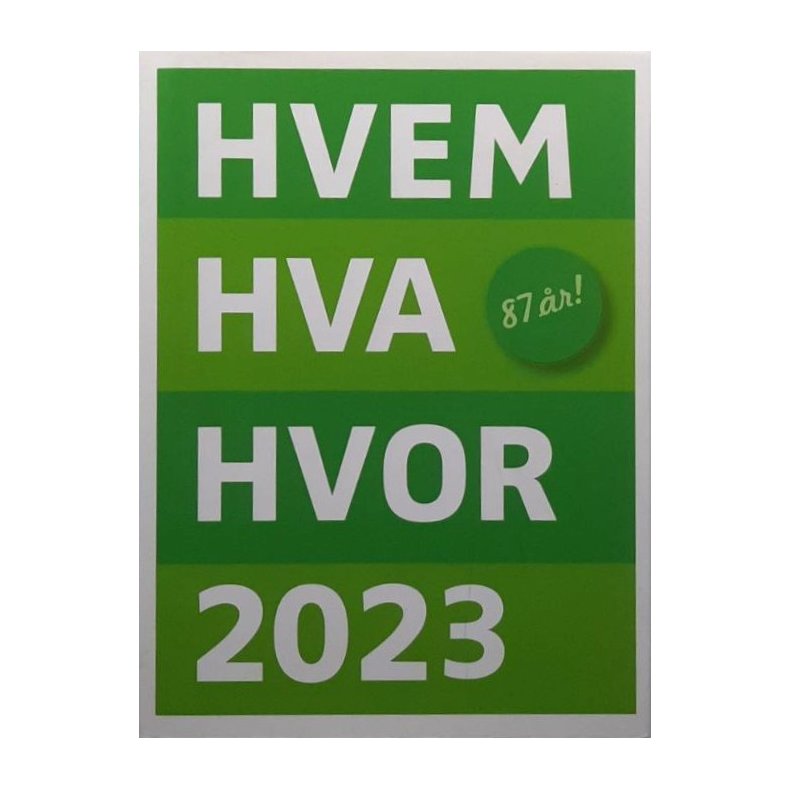 Hvem Hva Hvor 2023