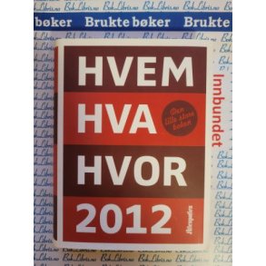 Hvem Hva Hvor 2012