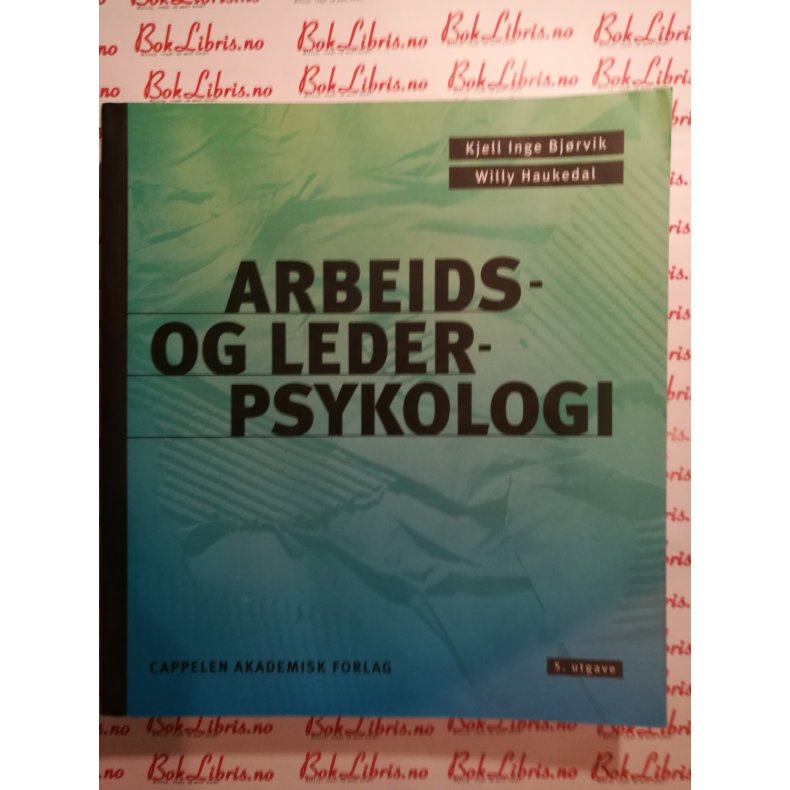 Kjell Inge Bjrvik - Arbeids - og lederpsykologi