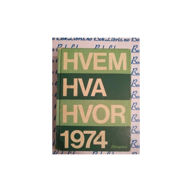 Hvem Hva Hvor 1974