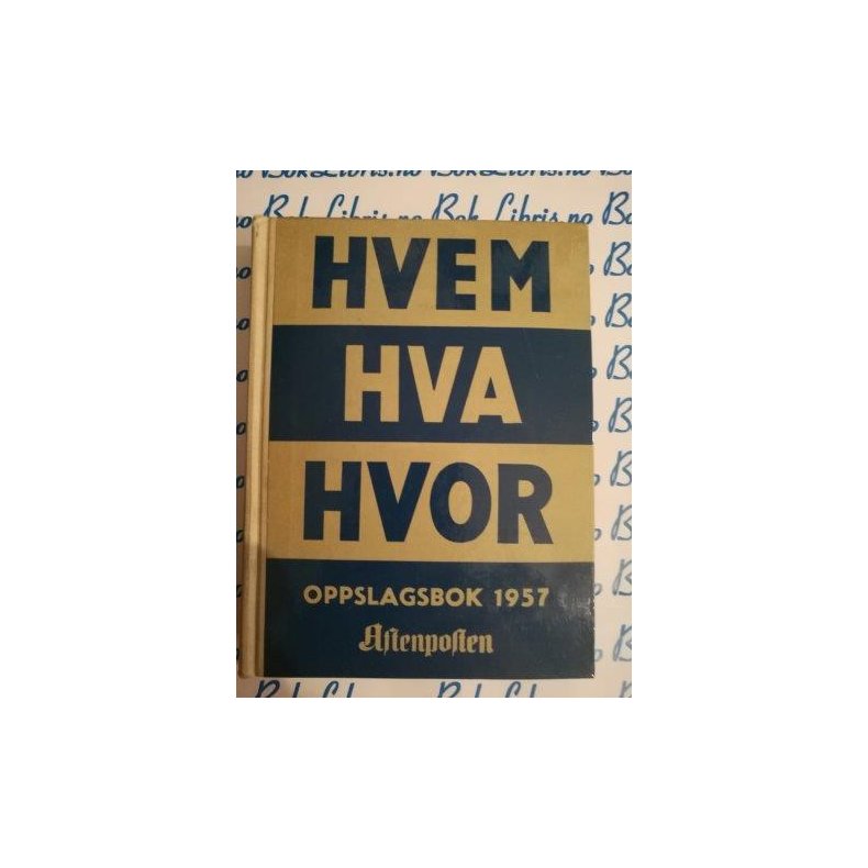 Hvem Hva Hvor 1957