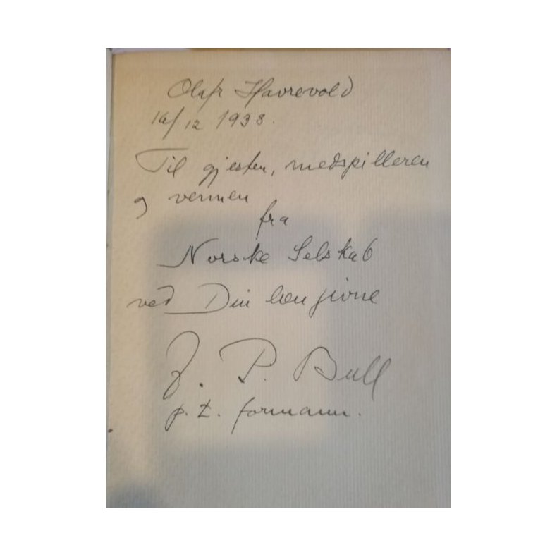 Norske selskabs vers-protokol (1935) (Signert)