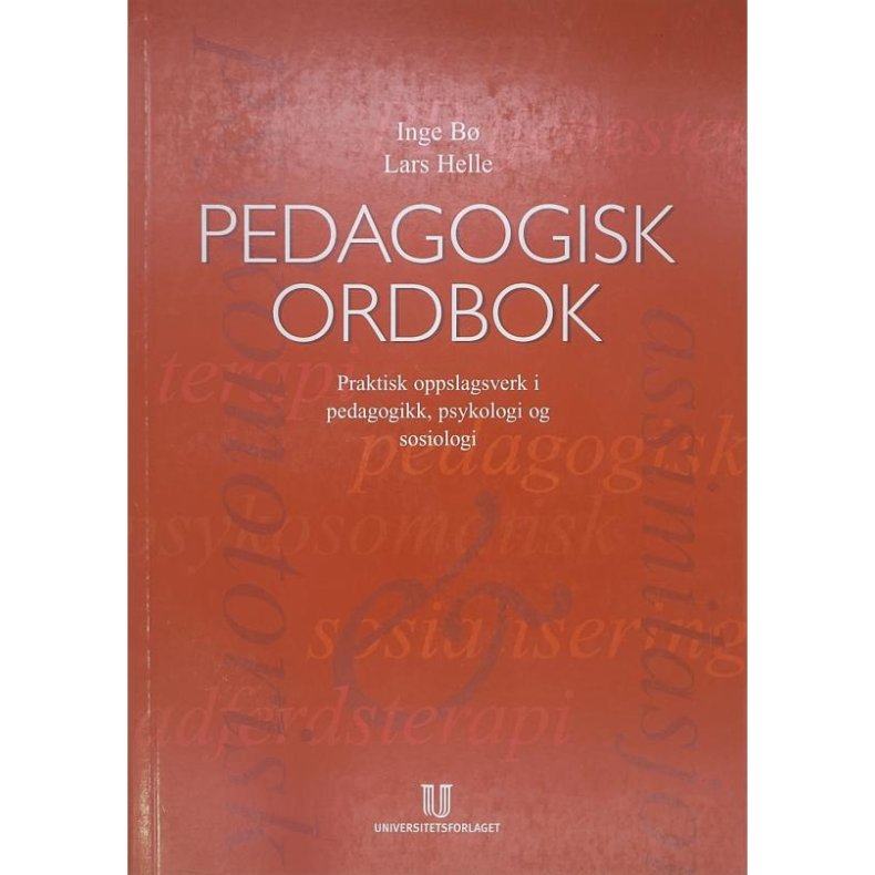 Inge B / Lars Helle - Pedagogisk ordbok