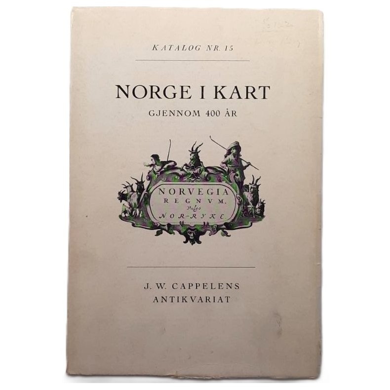 J. W. Cappelens Antikvariat - Norge i kart gjennom 400 �r - (Heftet)