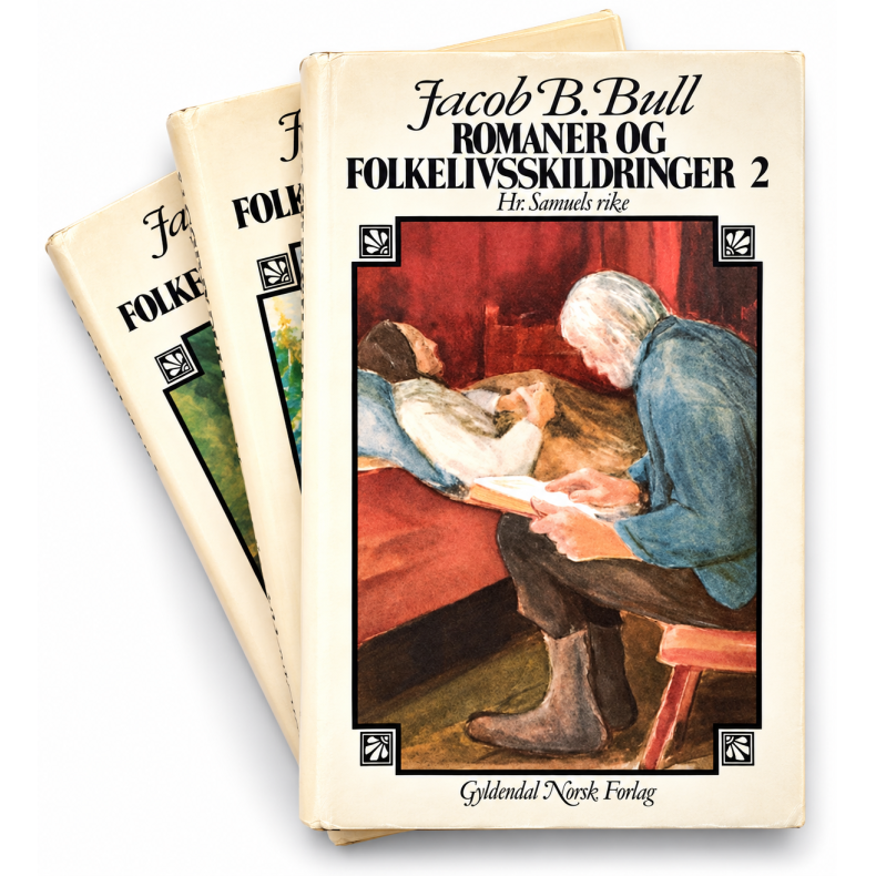 Jacob B. Bull - Romaner og folkelivsskildringer 1 - 12 (Innbundet)
