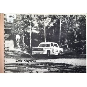 Jens Seigerud vil takke sine sponsorer for all hjelp i sesongen 1980