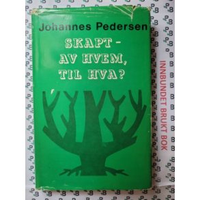 Johannes Pedersen - Skapt - av hvem, til hva?