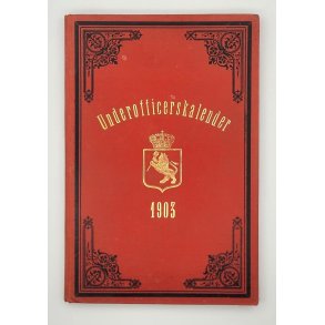 Jonas Vestly - Underofficerskalender for aaret 1903