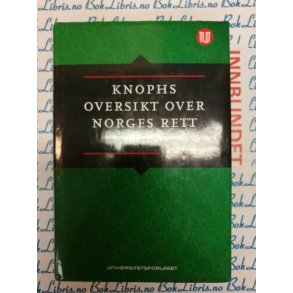 Kre Lilleholt - Knophs oversikt over Norges rett 13. utgave (I)