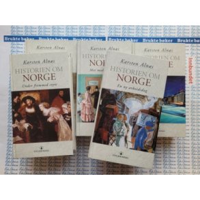 Karsten Aln�s - Historien om Norge Bind 1-5 (Innbundet)
