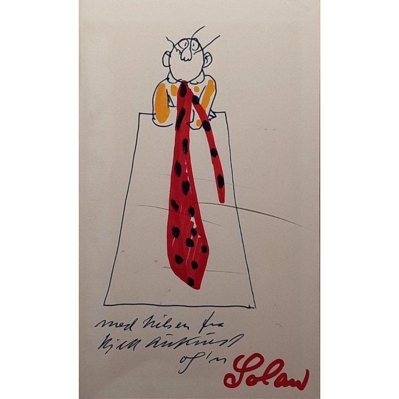 Kjell Aukrust - Je og'n Solan (Signert med tegning)