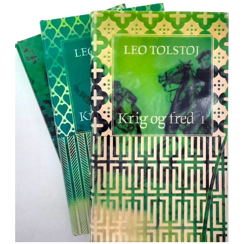 Krig og fred 1, 2 og 3 � Leo Tolstoj � Bruktbok � Innbundet