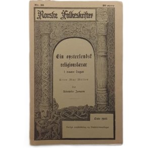 Kristofer Janson - Ein �ysterlendsk religionsl�rar i vaare dagar - Norske Folkeskrifter - (Heftet)