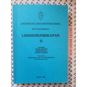 Lensrekneskapar II - Agder, Vestlandet, Trndelag, Nord-Noreg