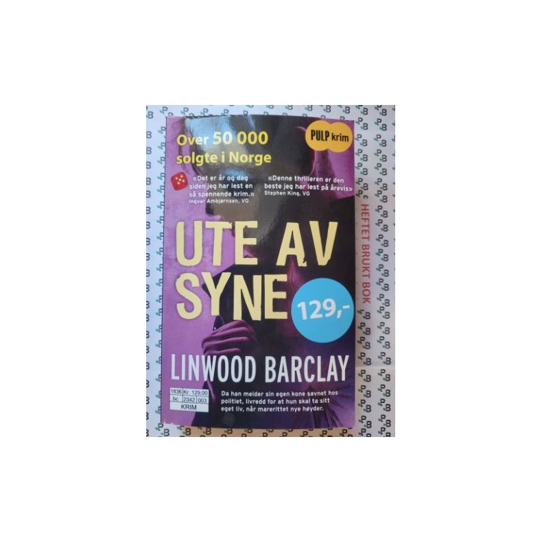 Linwood Barclay - Ute av syne (Heftet)