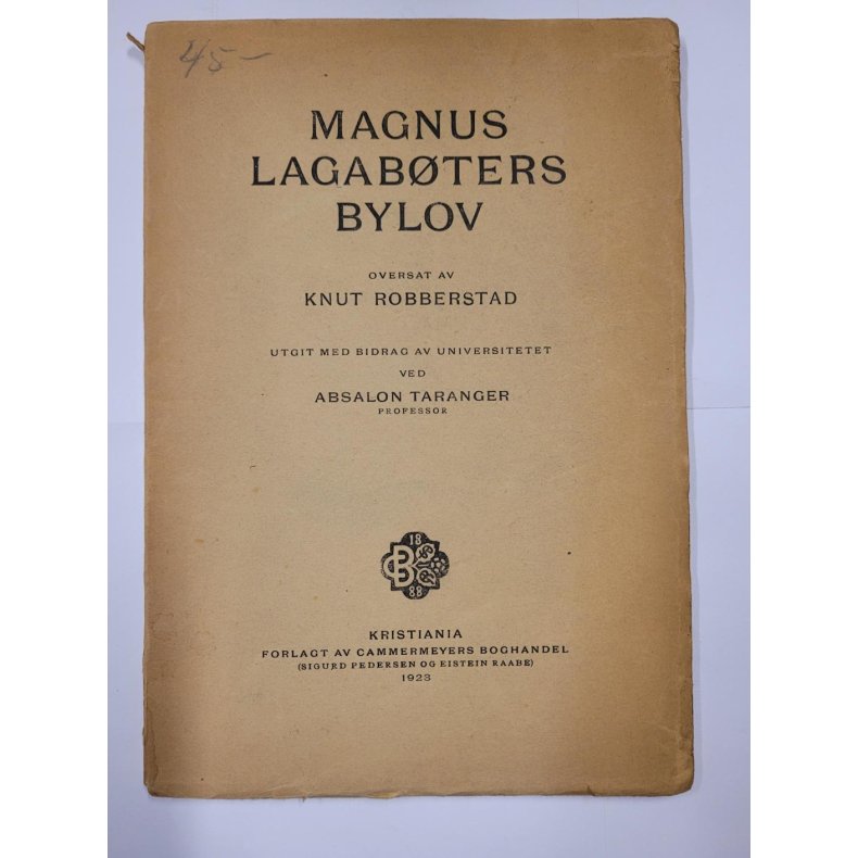 Magnus Lagabters bylov (1923)