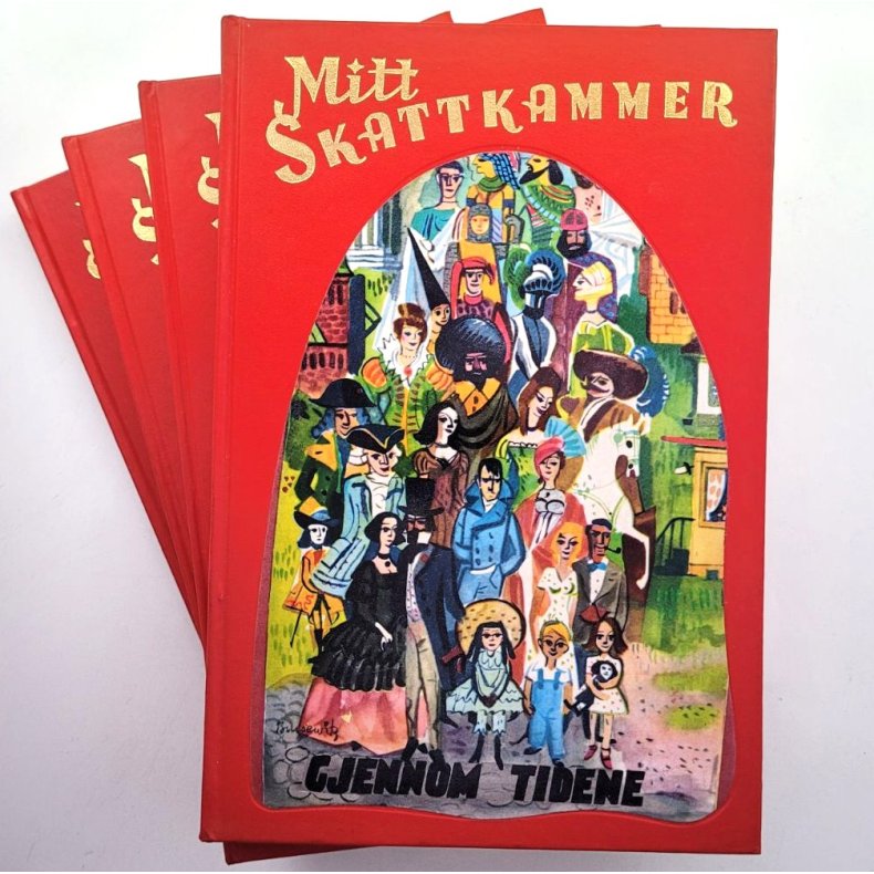 Mitt skattkammer  nr.1 - 10 komplett (Innbundet)