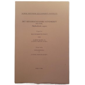 Norsk historisk kjeldeskrift-institutt - Det arnamagnanske hndskrift 81A FOL (Sklholtsbk yngsta)