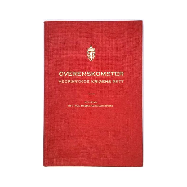 Overenskomster vedrrende krigens rett