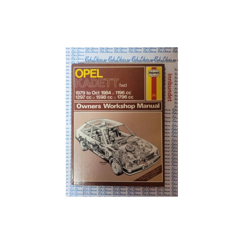 Peter G. Strasman - Opel Kadett fwd 1979-1984 Owner's Workshop Manual