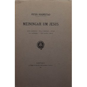 Peter Hognestad � Meiningar um Jesus - (Heftet)