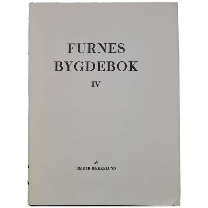 Reidar Bkkelund - Furnes bygdebok IV