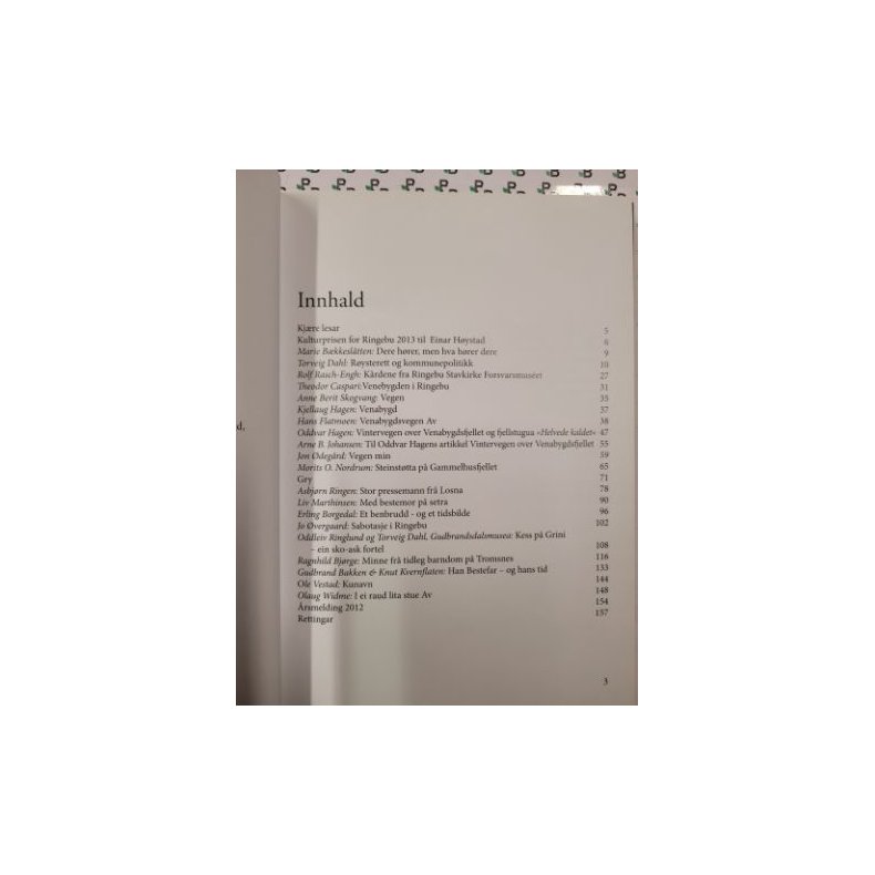 Ringebu Historielag - Hemgrenda 2013