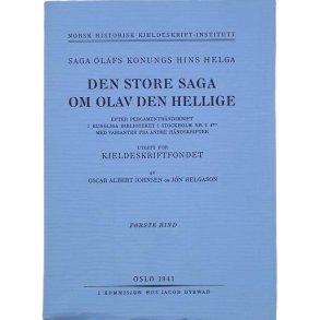  Saga Olafs Konungs hins helga - Den store saga om Olav den Hellige - Frste bind (Heftet)